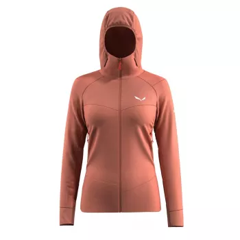 Salewa Agner Polarlite giacca con cappuccio - Etruscan Red - XS