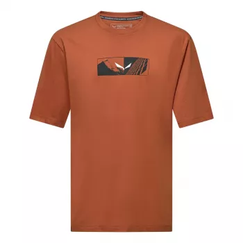 Salewa Eagle Hybrid Loose T-Shirt - Coffee Brown, taglia L