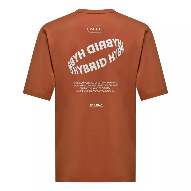 Salewa Eagle Hybrid Loose T-Shirt - Coffee Brown, taglia L