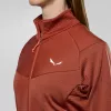 SALEWA Puez Altavia Polarlite Giacca in pile donna Etruscan Red 36 (S)