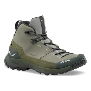 SALEWA Puez Leather Mid PTX scarpe da escursionismo Shadow UK 7
