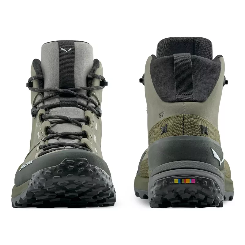 SALEWA Puez Leather Mid PTX scarpe da escursionismo Shadow Dark Olive EU 43