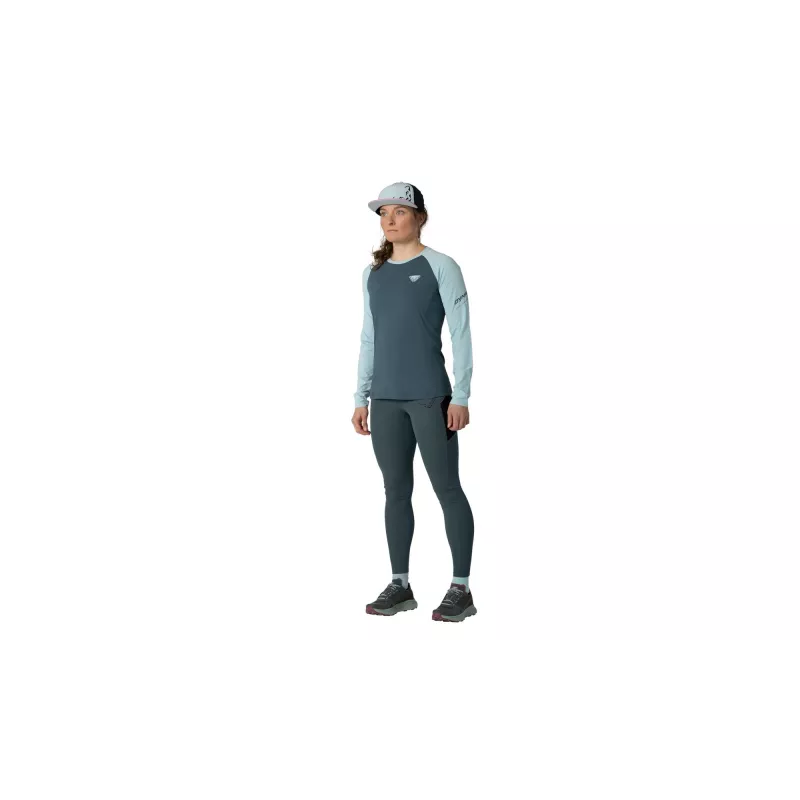 SALEWA Women's Dynafit Alpine Pro L/S Tee - Cloud Blue, taglia L