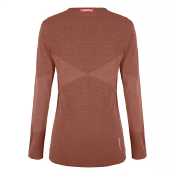 Salewa Zebru Medium Warm AMR L/S Maglia intima termica da donna - Etruscan Red, XS
