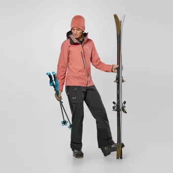 Salewa Sella 3L PTX Giacca da donna - Desert Pink (taglia M)