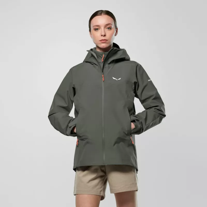 Salewa Puez GTX 3L EPE Giacca - Faded Green (donna, XS)