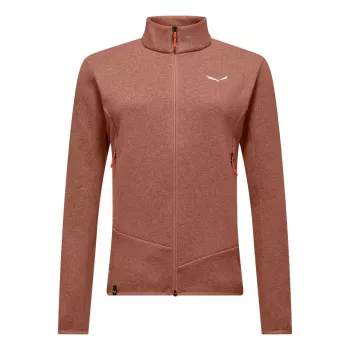 SALEWA Puez Rocca PL Giacca in pile da donna Etruscan Red