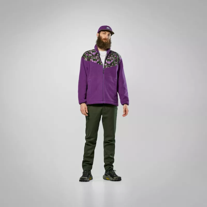 Salewa Eagle Anniversary felpa full-zip con cappuccio - Plum - L