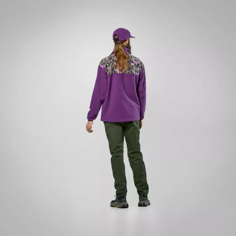 Salewa Eagle Anniversary felpa full-zip con cappuccio - Plum - L