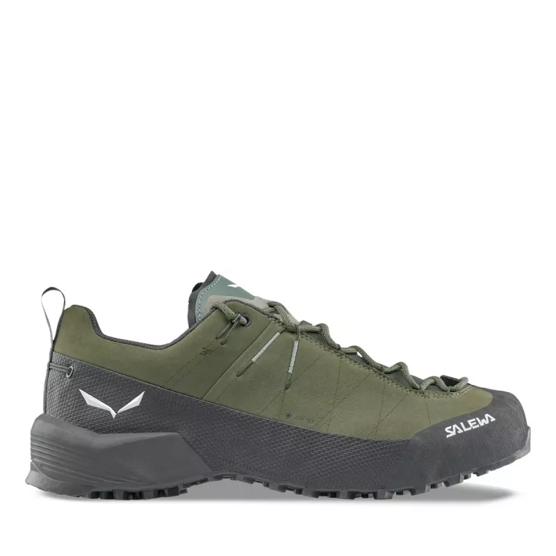 Salewa Wildfire Leather 2 GTX scarpe da avvicinamento - Faded Green/Black - EU 43