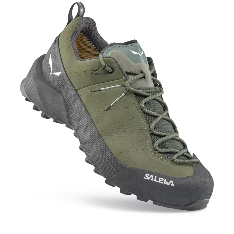 Salewa Wildfire Leather 2 GTX scarpe da avvicinamento - Faded Green/Black - EU 43