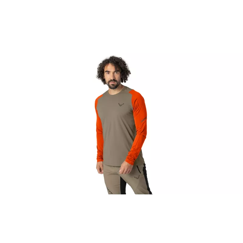 SALEWA Dynafit Transalper L/S Tee Maglia a maniche lunghe - Fallen Rock taglia M