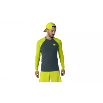 Salewa Dynafit Ultra S-Tech L/S Tee - Ultra Yellow, taglia S/M