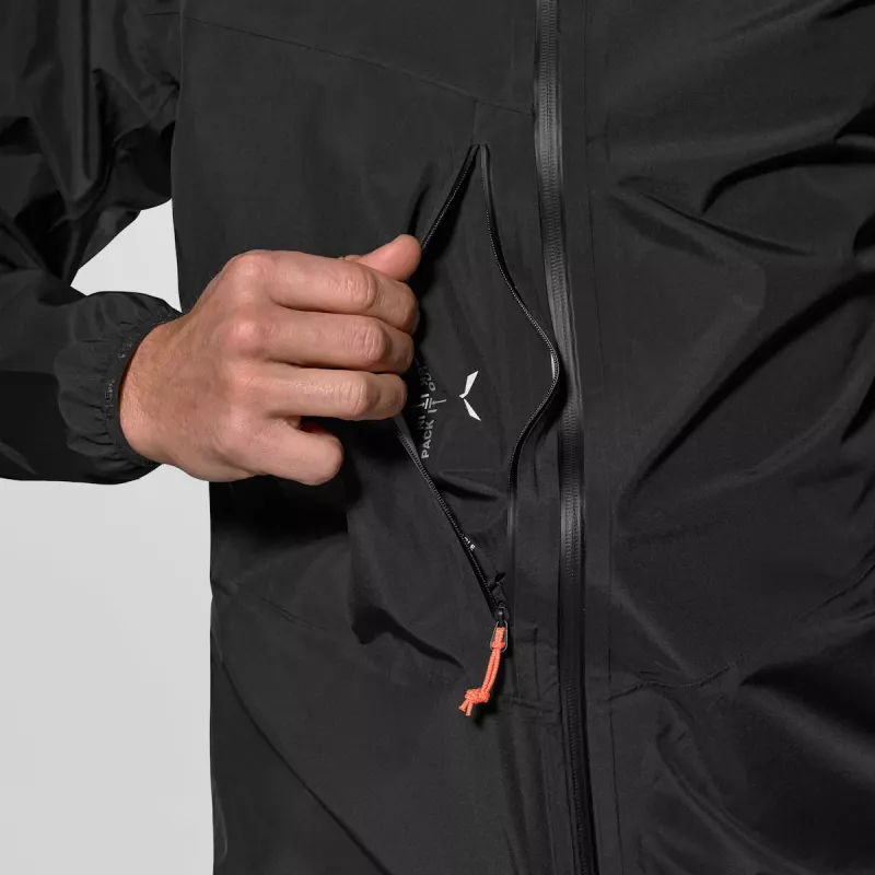 Salewa Agner 3 PTX 3L Jacket - Black Out, taglia XL