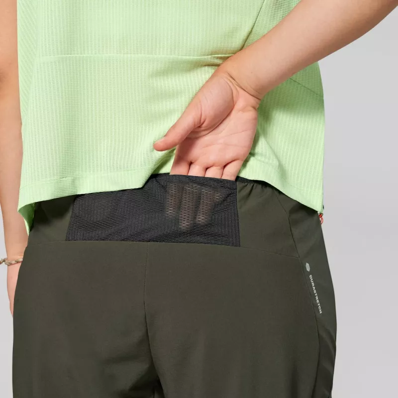 Salewa Pedroc 5 Dst Pant pantaloni softshell da donna - Dark Olive, taglia M
