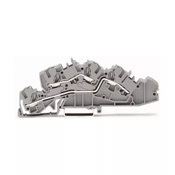 WAGO 2005-7642 morsetto passante, 4 mm², 32 A, 400 V, grigio, CAGE CLAMP
