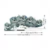 WAGO 2005-7646 morsetto passante, 3 conduttori, 400V, 24A, 2,5mm², grigio