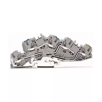 WAGO 2005-7646 morsetto passante, 3 conduttori, 400V, 24A, 2,5mm², grigio