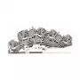 WAGO 2005-7646 morsetto passante, 3 conduttori, 400V, 24A, 2,5mm², grigio