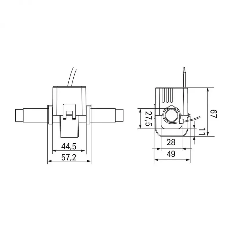 WAGO 855-4105/250-101 trasformatore di corrente a nucleo apribile 250/1A classe 1