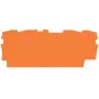 WAGO 2002-1492 Piastra terminale e intermedia, arancione, spessore 0,8 mm
