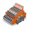 WAGO 2007-8875 Morsetto per guida DIN per trasformatori di corrente, 1 polo, grigio, Push-in CAGE CLAMP, 41 A, 1000 V