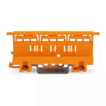 WAGO 221-500 Supporto di montaggio per morsetti serie 221, poliammide, arancione, 17,5 mm x 25,5 mm x 77,6 mm