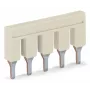 WAGO 2006-405 ponticello push-in, a 5 vie, isolato, grigio chiaro