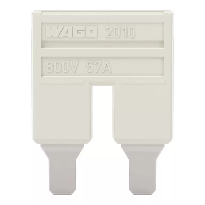 WAGO 2010-402 ponticello push-in, a 2 vie, isolato, grigio chiaro