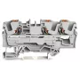 WAGO 2206-1301 Morsetto passante a 3 conduttori con pulsante 6 mm² grigio