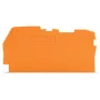 WAGO 2102-1292 piastra terminale e intermedia, 0,8 mm, arancione