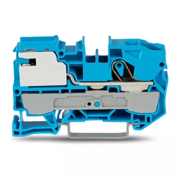 WAGO Morsetto di sezionamento neutro 10 mm² 1 conduttore blu