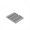WAGO 221-2525 Adattatore di montaggio per morsetti di collegamento serie 221, confezione da 5, grigio