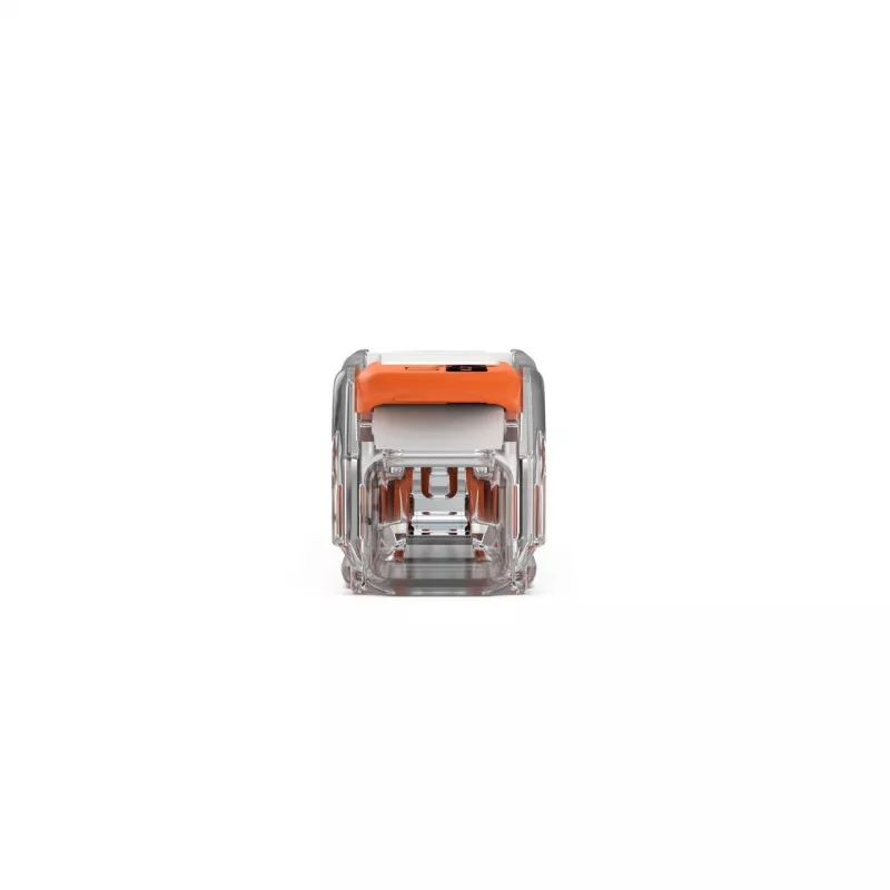 WAGO 221-2401 Connettore di giunzione inline, 2 conduttori, 0,2-4 mm², 600 pz., trasparente/arancione