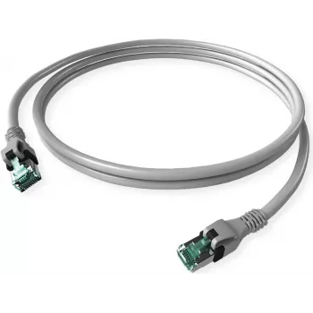 ZVK GMBH Cavo patch DualBoot Cat.6A S/FTP Push-Pull, grigio, 7,5 m