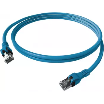 EasyLan saCon Cavo patch DualBoot Cat.6A S/FTP blu 7,5m