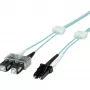 EasyLan cavo patch in fibra ottica SC Duplex a LC Duplex multimodale OM3 2m aqua