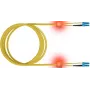 EASYLAN ZVK LSD02200075 cavo patch in fibra ottica LED Premium Duplex LC/LC 9/125 OS2 7,5 m giallo