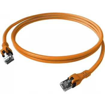 EasyLan saCon DualBoot cavo patch S/FTP Cat.6A arancione 1,0 m