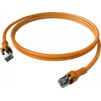 EasyLan saCon DualBoot cavo patch S/FTP arancione 5,00m Cat.6A