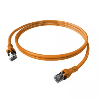 EasyLan saCon DualBoot cavo patch S/FTP arancione 5,00m Cat.6A