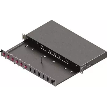 ZVK EasyLan pannello di distribuzione fibra ottica Basic LSB0A224 Grade C 1U 12 porte 6x LC-Duplex OM4