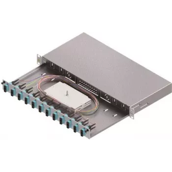 ZVK Easylan Cassetto di Giunzione in Fibra Ottica Basic LSB1B113 1HE 12x SC-Duplex Standard OM3 Estraibile - Fibra Ottica - Connettore SC-Duplex