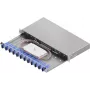 ZVK Easylan cassetto di giunzione fibra ottica Basic 1U 12x SC-Duplex OS2 a scomparsa