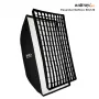 Walimex Pro Softbox Essential 80x120 cm softbox rettangolare con attacco Bowens, interno argentato, diffusori, borsa da trasporto
