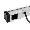 Bachmann DESK Rail ciabatta con 2 prese Schuko e 2 porte di ricarica USB, cavo 2m, argento/nero