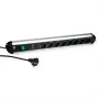 Bachmann PRIMO ciabatta 1,75m nero/argento 8 prese Schuko tipo F uso interno
