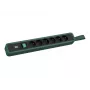 Bachmann PRIMO 2 6x ciabatta tipo E con interruttore e occhiello per sospensione 2,0 m spina CEE 7/7 verde pino (RAL 6028)