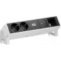 Bachmann DESK2 alimentazione da tavolo 2x Schuko 1x USB-C 65W 1x slot modulo 0,2m bianco RAL9010
