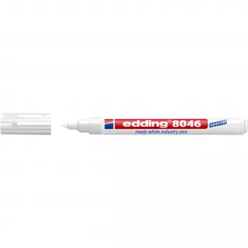 EDDING Pennarello indelebile Ready White Industry Pen E-8046